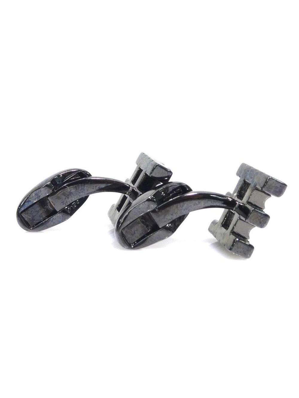Auth Burberry Cufflinks Gunmetal Metal #284444B93B - Picture 5 of 8
